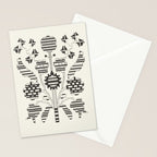 graphic floral ornament tree-flower Stationery Card Gallery Image 2