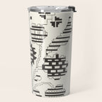 graphic floral ornament tree-flower Travel Mug Gallery Image 2
