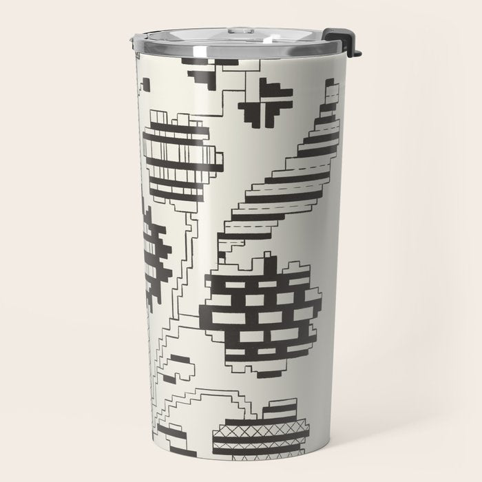 graphic floral ornament tree-flower Travel Mug Gallery Image 2