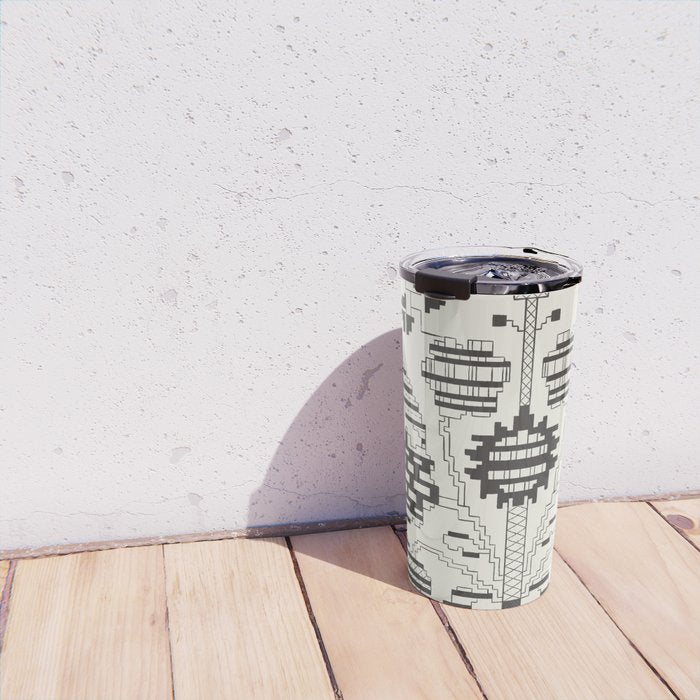 graphic floral ornament tree-flower Travel Mug Gallery Image 4