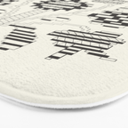 graphic floral ornament tree-flower Bath Mat Gallery Image 3