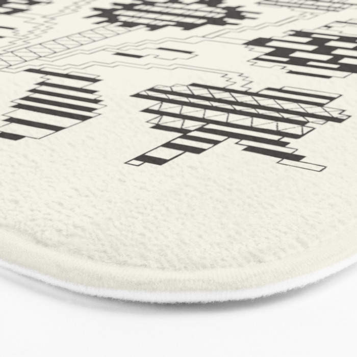 graphic floral ornament tree-flower Bath Mat Gallery Image 3