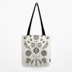 graphic floral ornament tree-flower Tote Bag Gallery Image 2