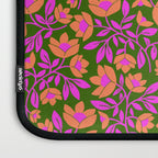 Tropical Blooms Pattern - Green Laptop Sleeve Gallery Image 3