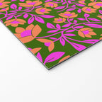Tropical Blooms Pattern - Green Welcome Mat Gallery Image 2