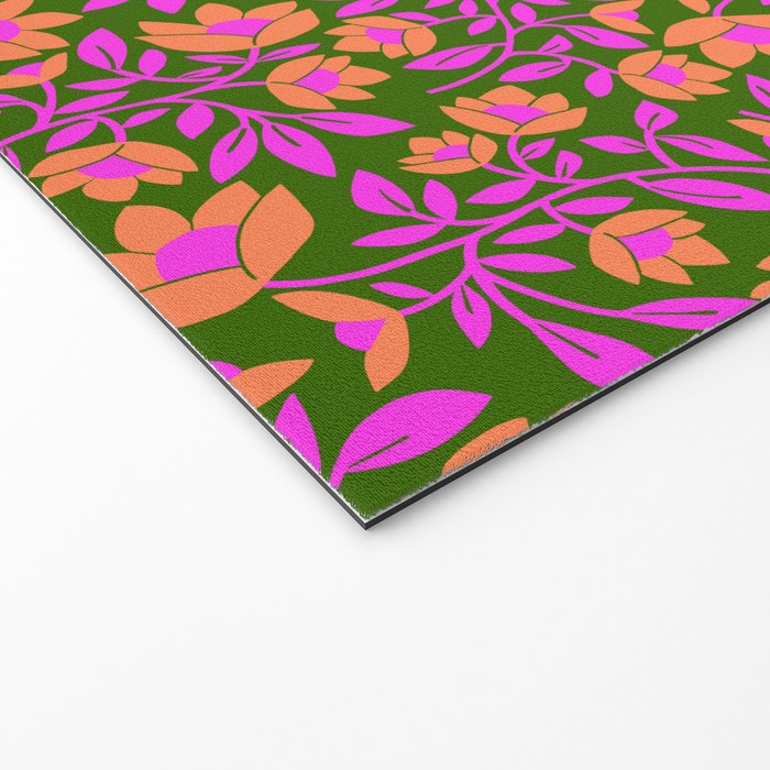 Tropical Blooms Pattern - Green Welcome Mat Gallery Image 2