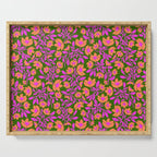 Tropical Blooms Pattern - Green Serving Tray Gallery Image 1