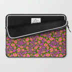 Tropical Blooms Pattern - Green Laptop Sleeve Gallery Image 2