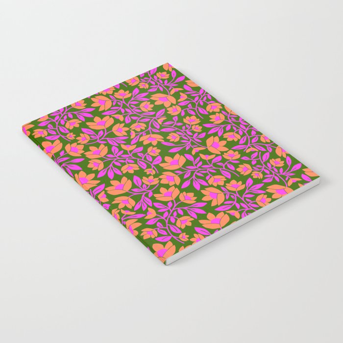 Tropical Blooms Pattern - Green Notebook Gallery Image 2