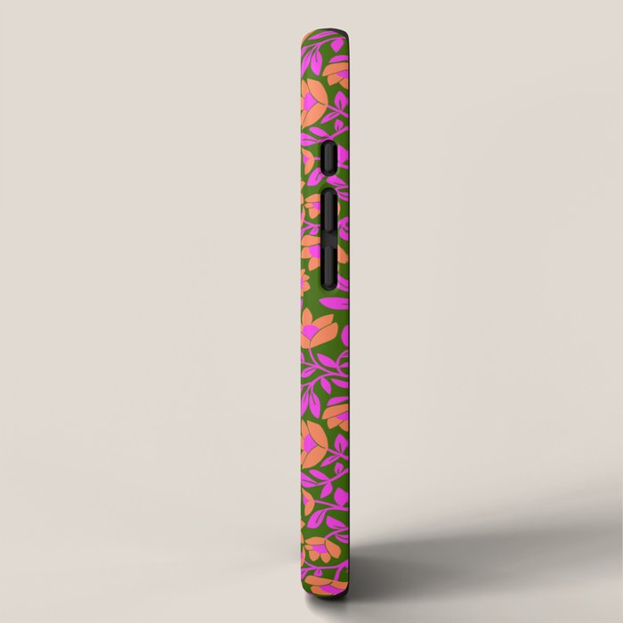Tropical Blooms Pattern - Green iPhone Case Gallery Image 2