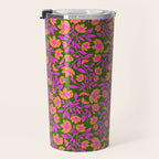 Tropical Blooms Pattern - Green Travel Mug Gallery Image 3