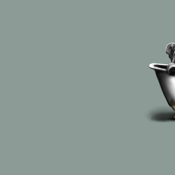 Elephant in Bath Coffee Mug Gallery Image 2