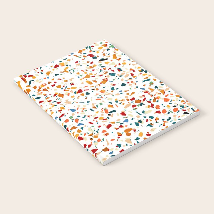 Tan Terrazzo | Eclectic Quirky Confetti Painting | Celebration Colorful Boho Happy Party Graphic  Notebook Gallery Image 2