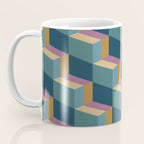 Cuboid Mid Century Abstract Shapes Pattern II Coffee Mug Gallery Image 3