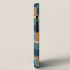 Cuboid Mid Century Abstract Shapes Pattern II iPhone Case Gallery Image 2