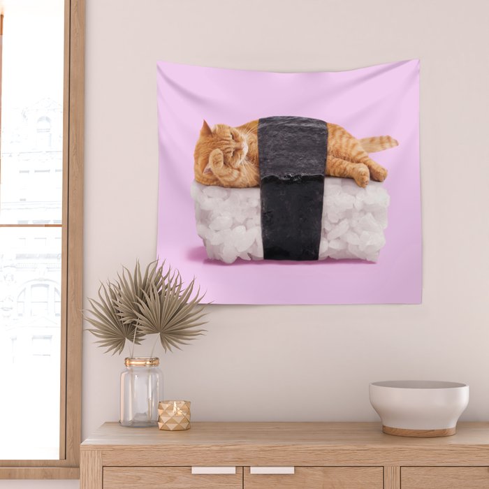 SUSHICAT Wall Tapestry Gallery Image 2