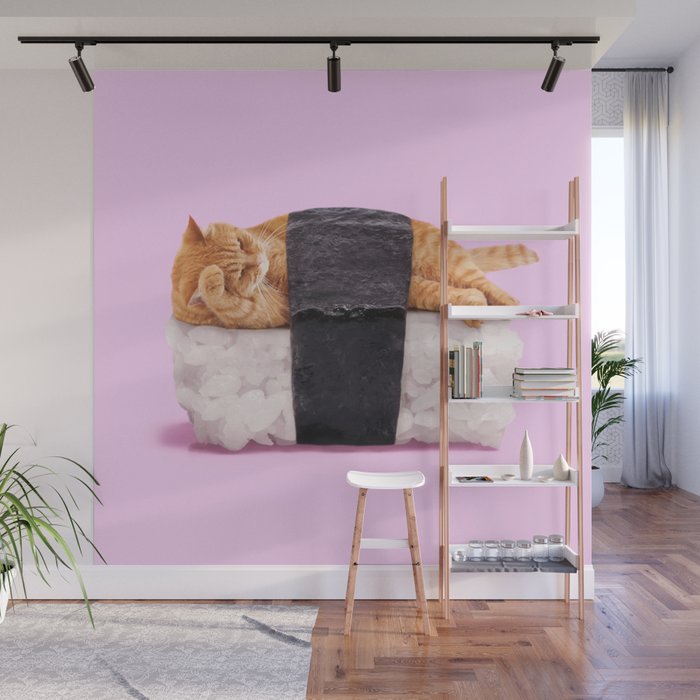 SUSHICAT Wall Mural Gallery Image 1
