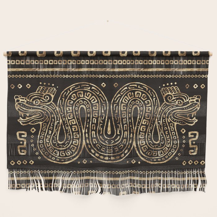 Aztec Double Headed Serpent Deity Wall Hanging Gallery Image 1