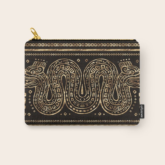 Aztec Double Headed Serpent Deity Carry All Pouch Gallery Image 1