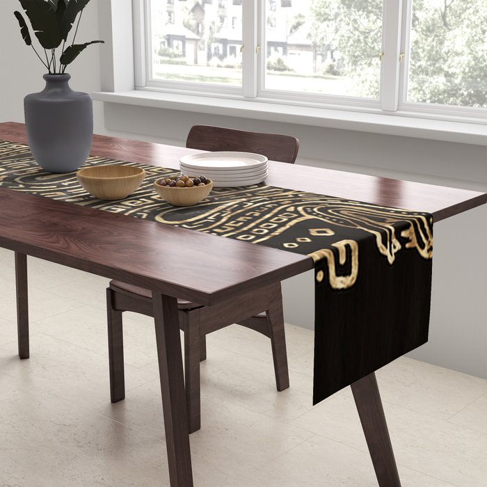 Aztec Double Headed Serpent Deity Table Runner Gallery Image 2