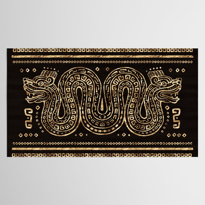 Aztec Double Headed Serpent Deity Tablecloth Gallery Image 2