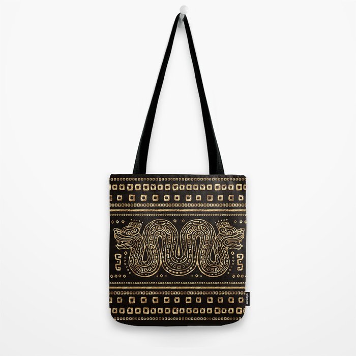 Aztec Double Headed Serpent Deity Tote Bag Gallery Image 2