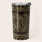 Aztec Double Headed Serpent Deity Travel Mug Gallery Image 2