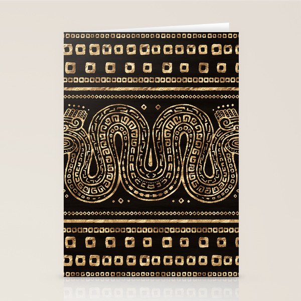 Aztec Double Headed Serpent Deity Stationery Card Gallery Image 2