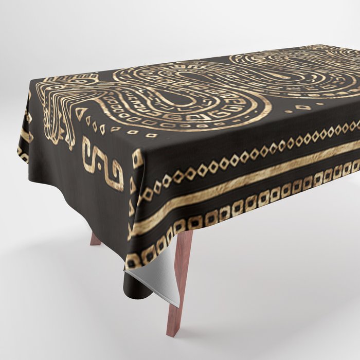 Aztec Double Headed Serpent Deity Tablecloth Gallery Image 1
