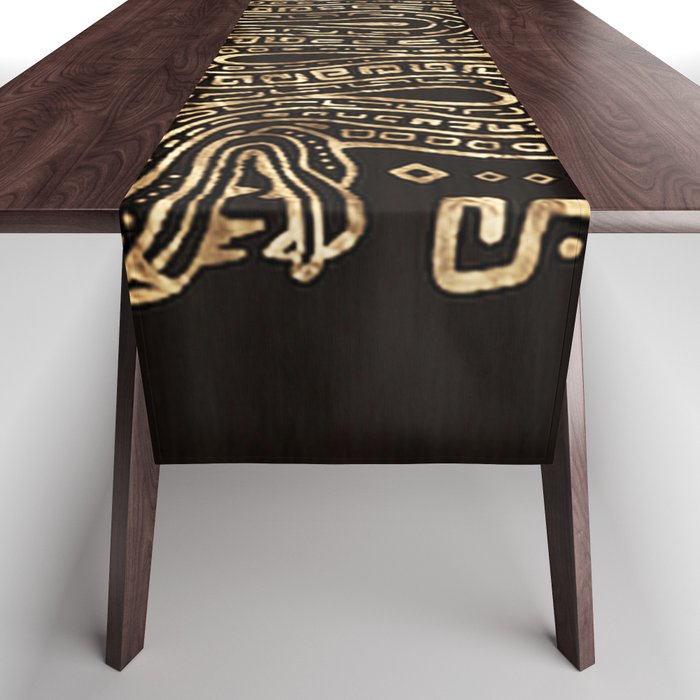 Aztec Double Headed Serpent Deity Table Runner Gallery Image 1