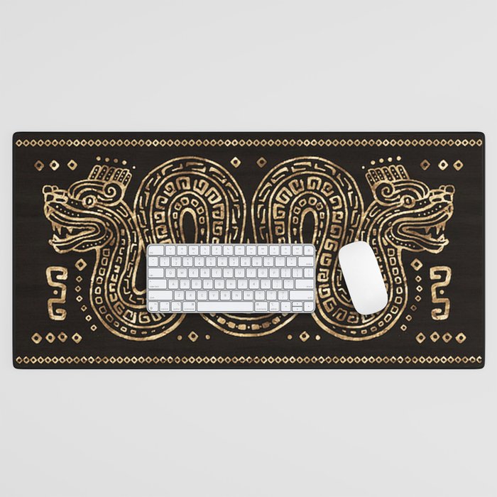 Aztec Double Headed Serpent Deity Desk Mat Gallery Image 1