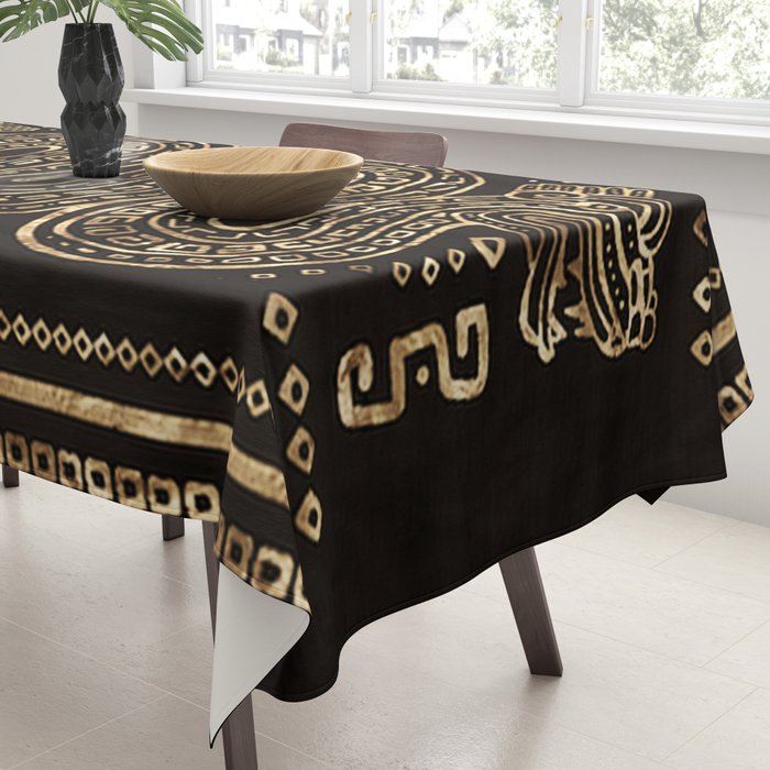 Aztec Double Headed Serpent Deity Tablecloth Gallery Image 3