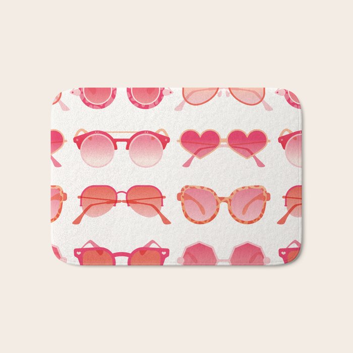Sunglasses Collection - Pink OmbrÃ© Palette Bath Mat Gallery Image 1