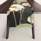 Soft Bloom Noir Table Runner Gallery Image 1