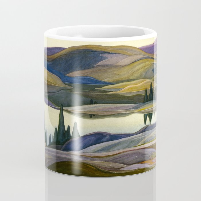 Canadian Landscape Franklin Carmichael Art Nouveau Post-Impressionism Mirror Lake Coffee Mug Gallery Image 4