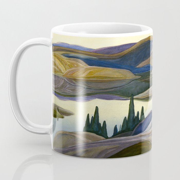 Canadian Landscape Franklin Carmichael Art Nouveau Post-Impressionism Mirror Lake Coffee Mug Gallery Image 3