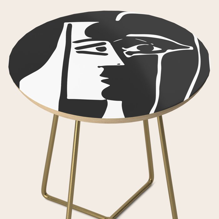 Picasso - Kiss 1979 Artwork Reproduction Side Table Gallery Image 2