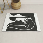 Picasso - Kiss 1979 Artwork Reproduction Rug Gallery Image 1