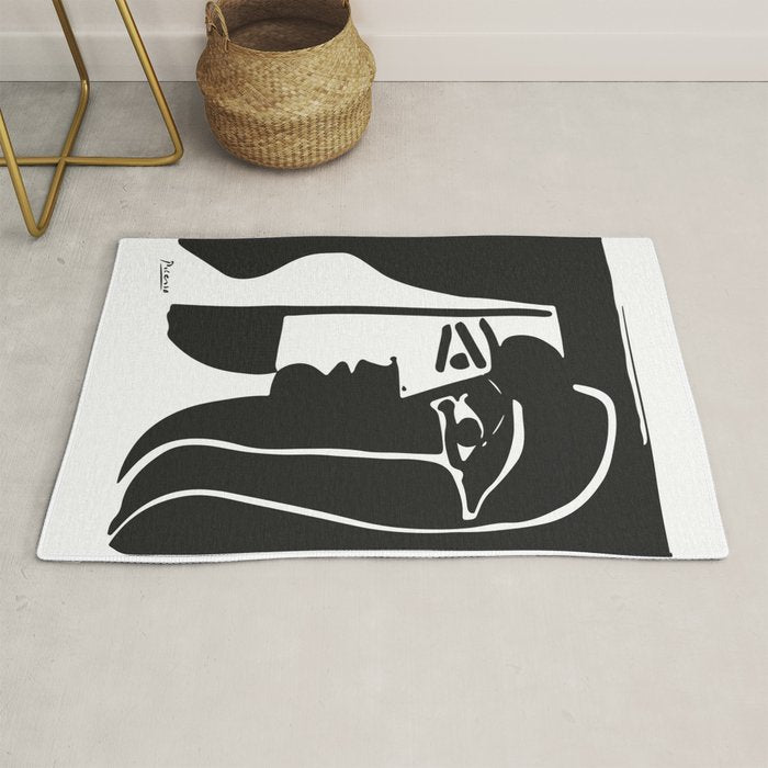 Picasso - Kiss 1979 Artwork Reproduction Rug Gallery Image 1