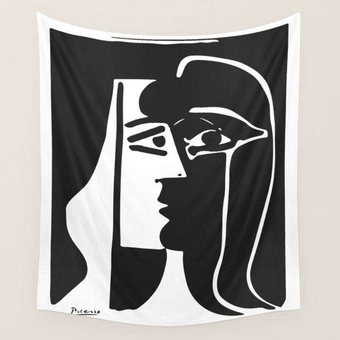 Picasso - Kiss 1979 Artwork Reproduction Wall Tapestry Gallery Image 4