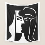 Picasso - Kiss 1979 Artwork Reproduction Wall Tapestry Gallery Image 4