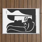 Picasso - Kiss 1979 Artwork Reproduction Outdoor Rug Gallery Image 1