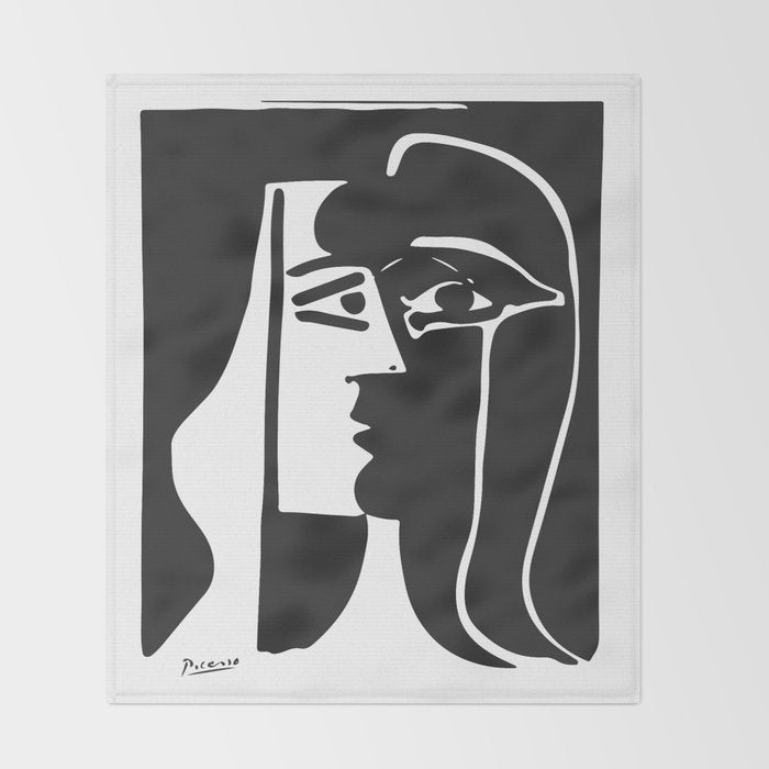 Picasso - Kiss 1979 Artwork Reproduction Throw Blanket Gallery Image 2