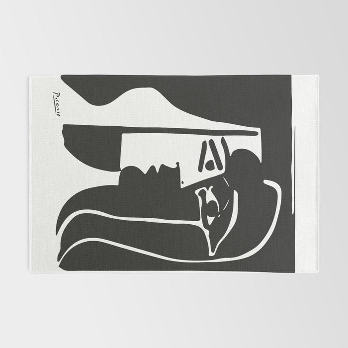 Picasso - Kiss 1979 Artwork Reproduction Rug Gallery Image 2