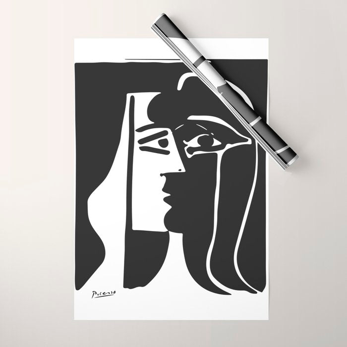 Picasso - Kiss 1979 Artwork Reproduction Wrapping Paper Gallery Image 1