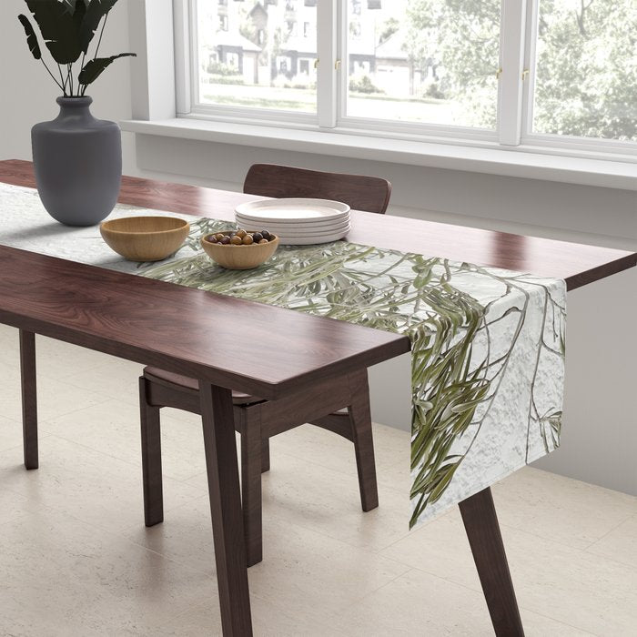 Mediterranean Olive Tree Table Runner Gallery Image 2