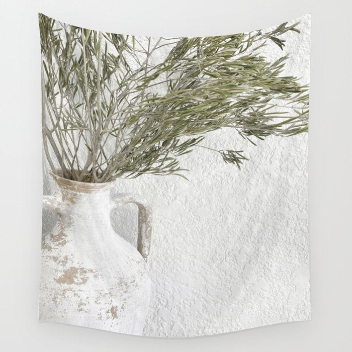 Mediterranean Olive Tree Wall Tapestry Gallery Image 4