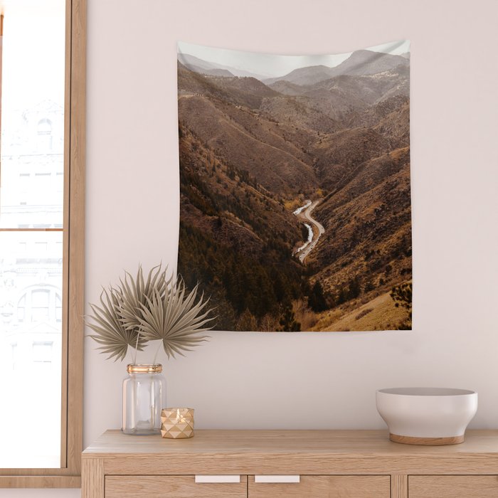 Golden Hour in Golden, Colorado Wall Tapestry Gallery Image 2