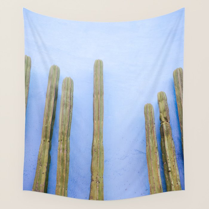 Oaxaca Blues II | Mexico Travel Photography Wall Tapestry Gallery Image 1