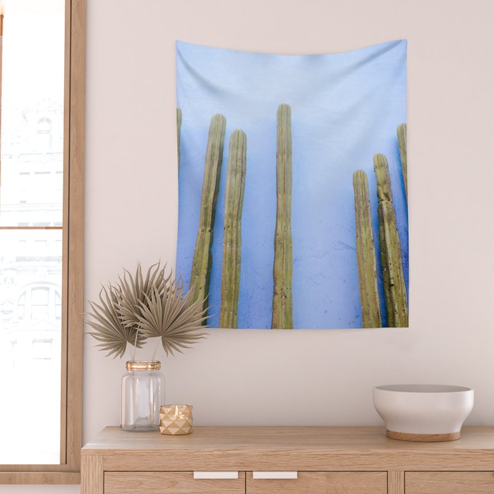 Oaxaca Blues II | Mexico Travel Photography Wall Tapestry Gallery Image 2